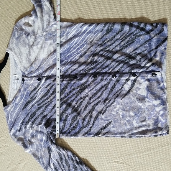 Joseph A. Tricolored Sparkly Sweater - Picture 6 of 7